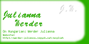 julianna werder business card